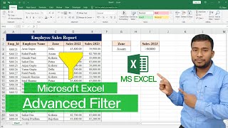 MS Excel - Advanced Filter | Data Filter in Microsoft Excel