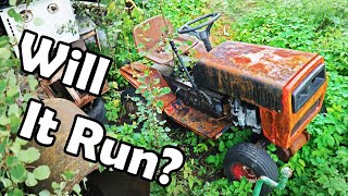 ABANDONED LAWN TRACTOR - Will it Run?
