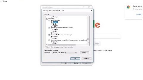 How to Disable Active Scripting in Internet Explorer