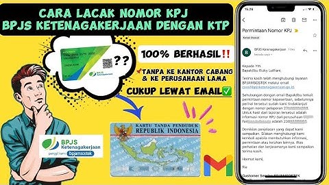 Cara Lacak Nomor KPJ BPJS Ketenagakerjaan dengan KTP|Cara Mengetahui No KPJ BPJS Menggunakan NIK KTP