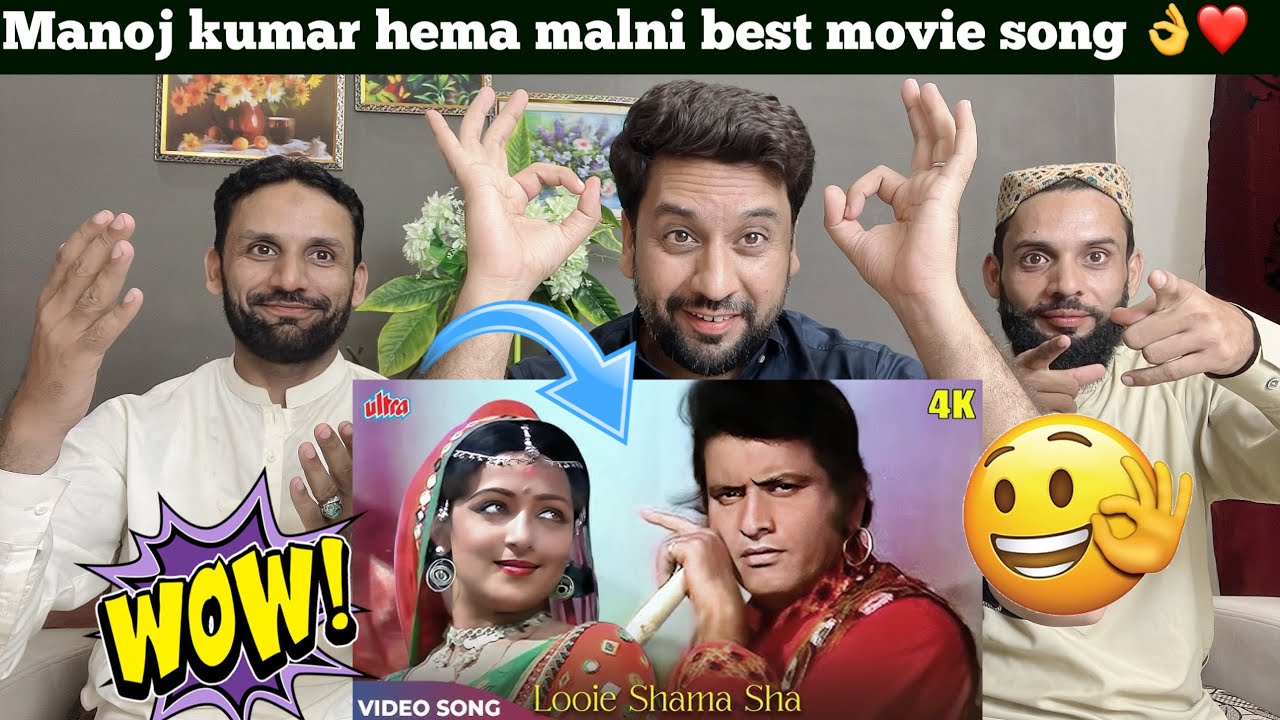 Looie Shama Sha 4K   Kranti Movie Songs   Lata Mangeshkar Nitin Mukesh   Manoj Kumar Hema Malini