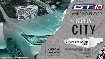GT 10 Car Android Player installed in Honda city