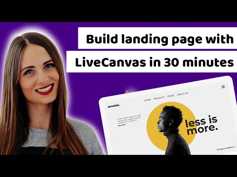 How to build landing page with LiveCanvas in 30 minutes