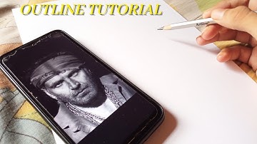 How to to draw Bachchan pandey outline tutorial | Bachchan pandey realistic drawing