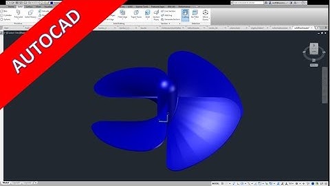 9.5 Schiffsschraube - Autocad 2012 Training - Sweep