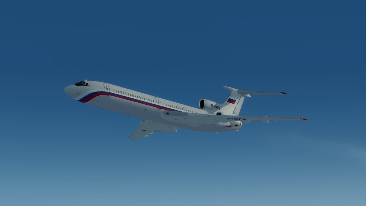 P3Dv3.4  / Т-154 / Посадка в Кольцово