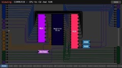 8 Bit Computer In Digital Logic Simulator.