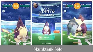 Skunktank Solo With Level 20 Ground Type Pokémon Sunny