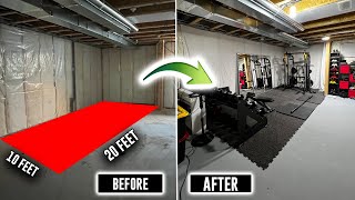 Transforming a Small 10x20 basement space to MY PERFECT HOME GYM! screenshot 5