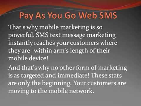 Pay As You Go Web SMS
