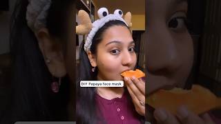 Papaya face mask for glowing skin and fading dark spots skincare  diyfacemask tamilshorts