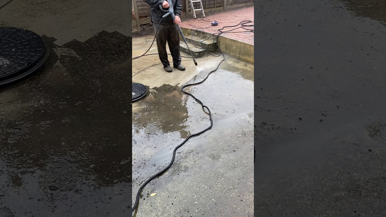 Karcher Xpert HD 7125 Pressure Washer Cleaning Pavement Driveway 