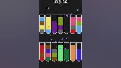 Water Sort Puzzle   level 987 Mobile Cell Phone Game Walkthrough Android / Apple