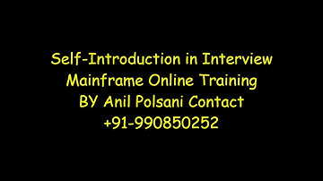 Mainframe Avoid this in Interview  |Real Mainframe| BATCH - MAY 30 6.30am|Anil Polsani |9908502542