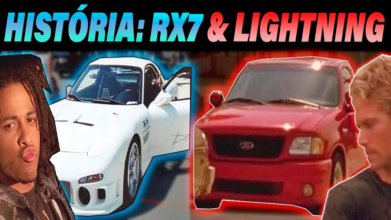 A HISTÓRIA DO RX7 DA CORRIDA DE GU*RRA + FORD SVT LIGHTNING DO BRIAN ...