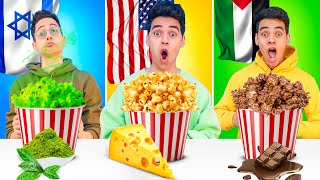 تحدي الفشار من كل بلدان العالم 😱🍿نهاية قوية🔥