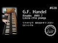 「リナルド」HWV 7より　私を泣かせてください　G.F.ヘンデル 　　　　Rinaldo　HWV 7　Lascia ch&#39;io pianga　G.F. Handel