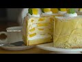 망고 크레이프 케이크 : Mango Crepe Cake | Honeykki 꿀키