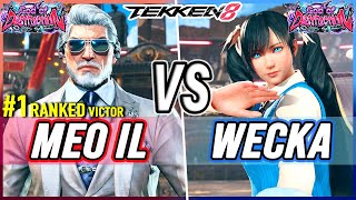 T8 🔥 Meo-IL (#1 Ranked Victor) vs Wecka (Xiaoyu) 🔥 Tekken 8 High Level Gameplay