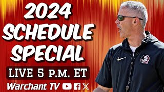 FSU Football 2024 Season Schedule Live Reveal and Reaction Show! | Warchant TV #FSU