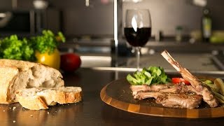 Grilled pork loin / Корейка молодого теленка с овощами на гриле Grilled pork loin / Корейка молодого теленка с овощами на гриле