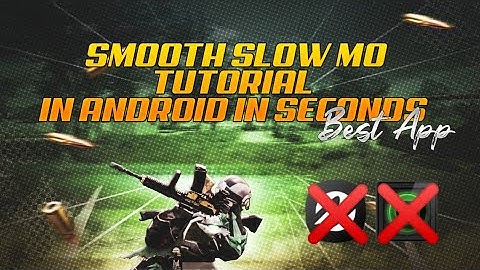 Smooth slow mo in seconds in Android || Best app || Android slow mo Tutorial || Fastest exporting