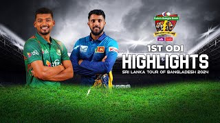 Bangladesh vs Sri Lanka Highlights || 1st ODI || Sri Lanka tour of Bangladesh 2024