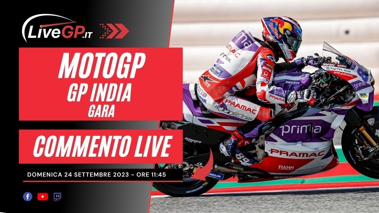 MotoGP GP India 2023 - Commento LIVE Gara