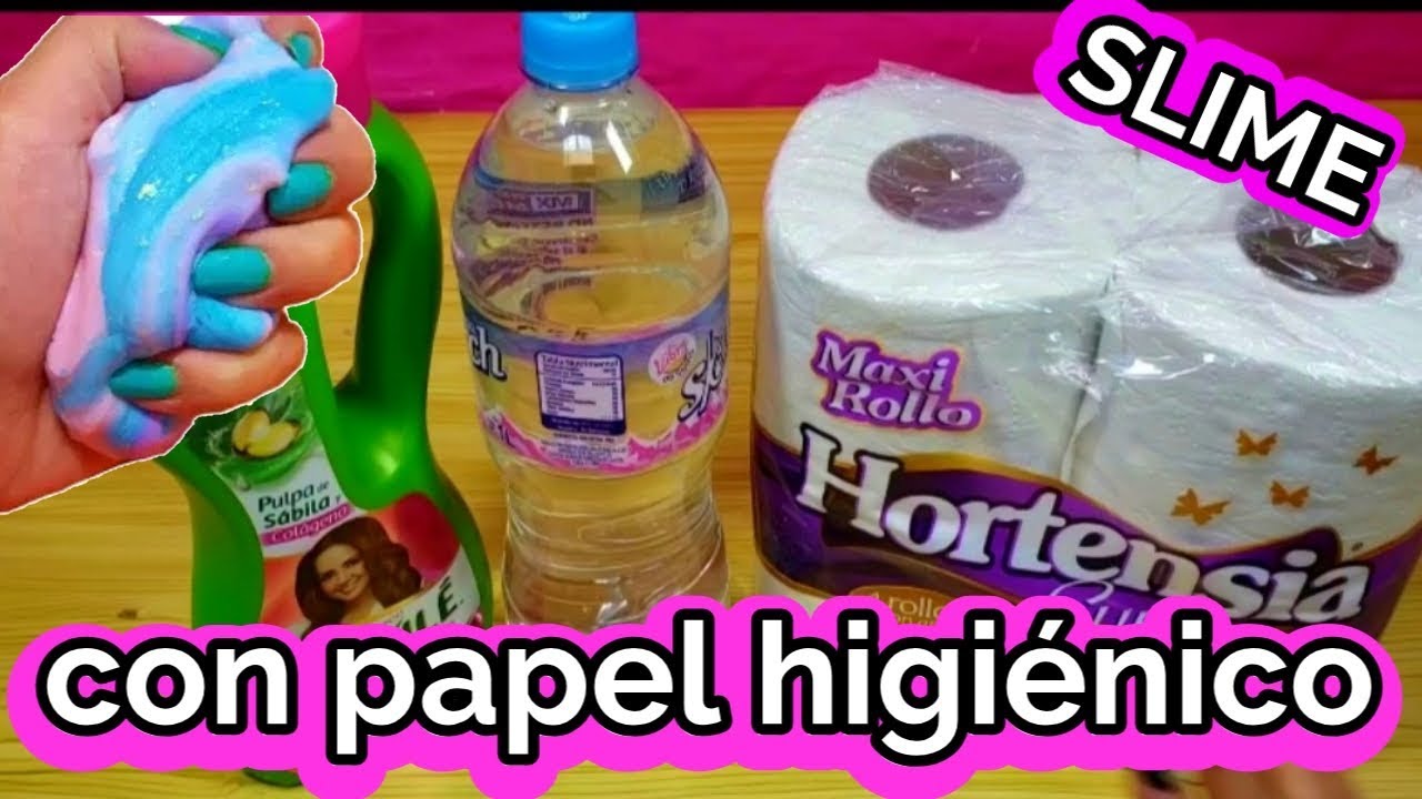 Slime con papel Higiénico - YouTube