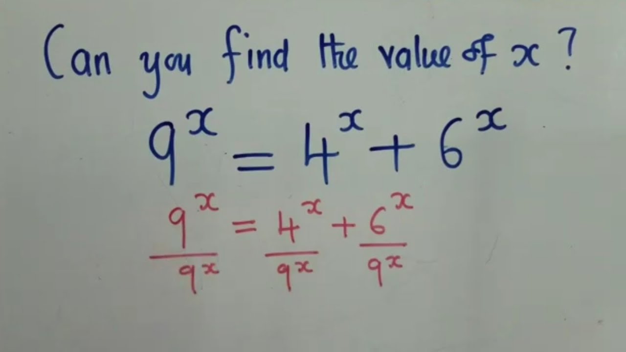 Find the value of x - YouTube