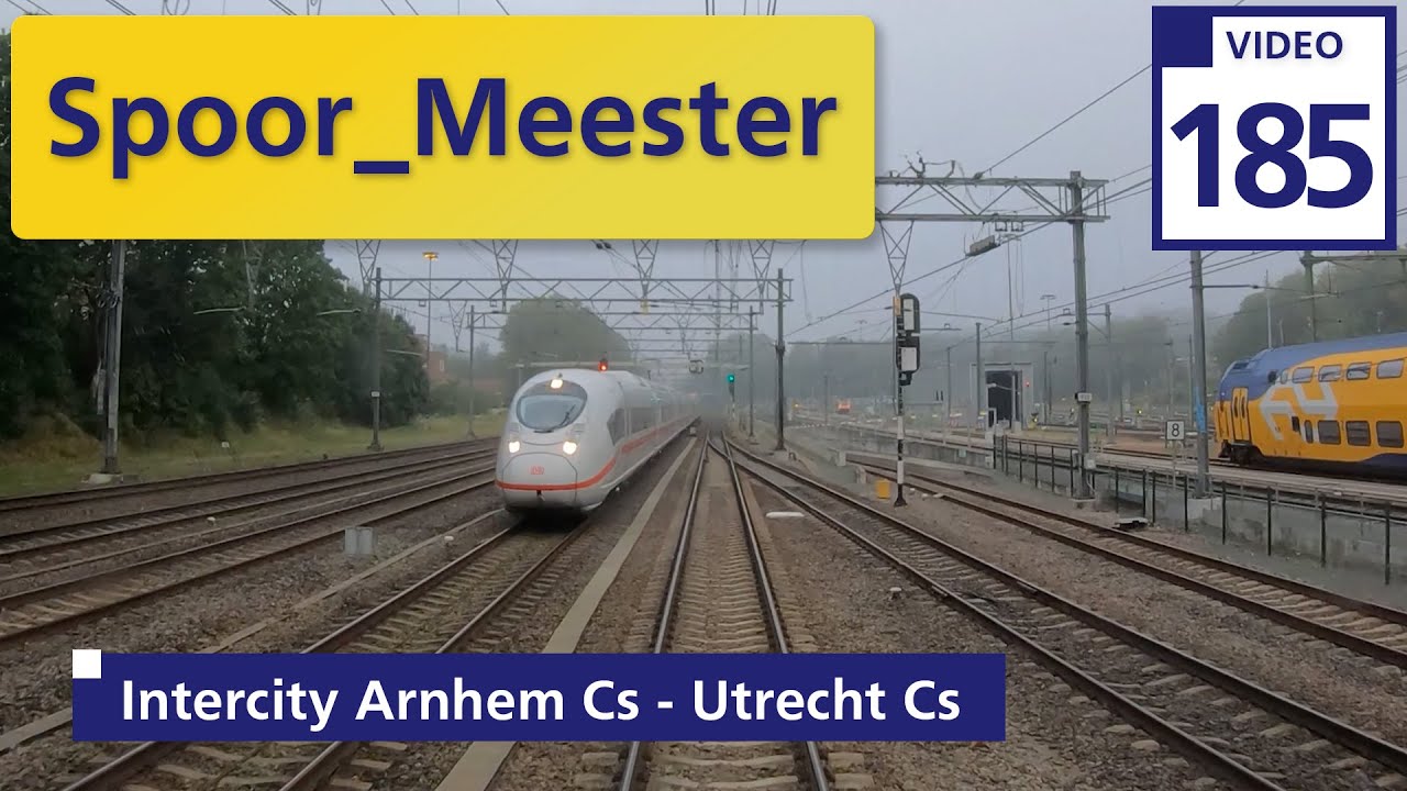 (4K) #Railway #Cabview NS #travel #train | Rij mee met de #machinist van #arnhem naar #utrecht (185)