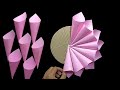 DIY Craft ideas | paper wall hanging | easy paper crafts \ pink paper flowers wall hanging