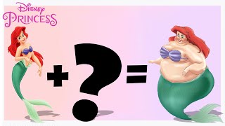 Disney Princess As Fat | Transformation Disney Princess Characters | Disney Princess Oversized Body