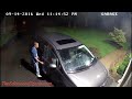 Burglar caught on video