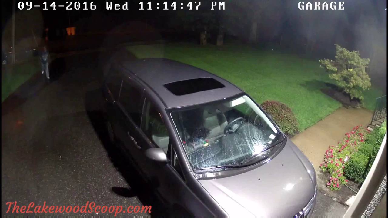 Burglar caught on video