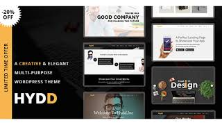 Hydd - Creative Multi-Purpose WordPress Theme | Themeforest Website Templates and Themes