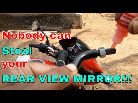 How to prevent rear view mirror from loosening again and again.