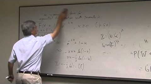 Mathematical Statistics I - Lecture 3 - UCCS MathOnline