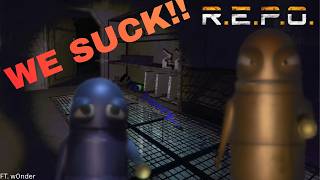 2 DUMMIES play R.E.P.O ALONE and can't get ANYTHING DONE! Ft. @9w0nder9-Won #repo #funny #scary 