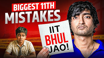 JEE 2027 - Avoid these 5 MISTAKES at all COST! (Please🙏🏻)