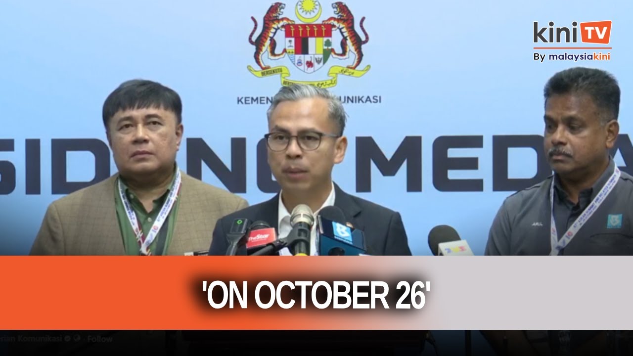 [Full video] Trump will arrive in Malaysia on Sunday, Oct 26, says Fahmi