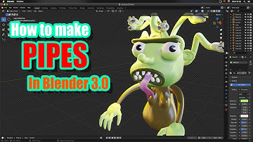 How to Make Pipes in Blender 3.0 (Bezier Curves Modelling Beginner Tutorial)