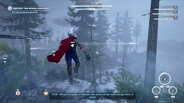 Avengers Walkthrough Agents of Thunder Investigate Woken Site Use God Blast and Signature Attack