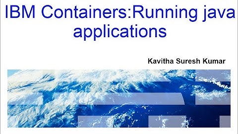 Running java applications in IBM Containers