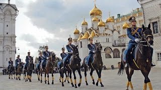 видео Развод конных и пеших караулов Президентского полка 2017