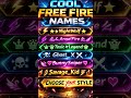 500+ Best Free Fire Stylish Names 2026 ⚡ How to Change Name in Free Fire with Symbols