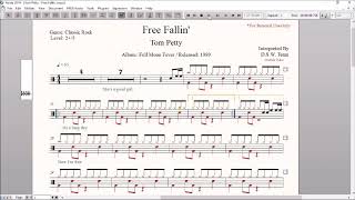 Drum Score World - Tom Petty - Free Fallin'(Sample)