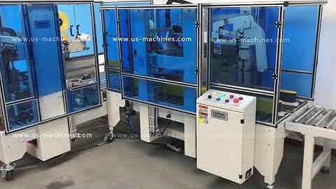 Automatic different carton box size sensing H type carton sealing machine box sealer line