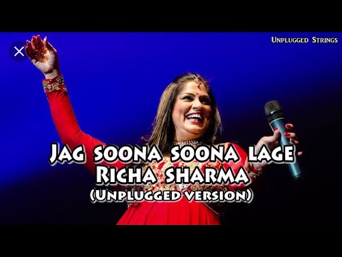 Jag Soona Soona Lage || Richa Sharma || Unplugged Version || Lyrical Video || Om Shanti Om ||