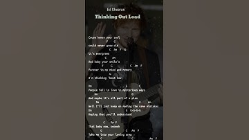Thumbnail of Chord Ed Sheeran - Thinking Out loud#shorts